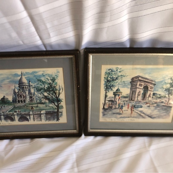 Vtg Arno Paris Lithographs Framed - Picture 2 of 15